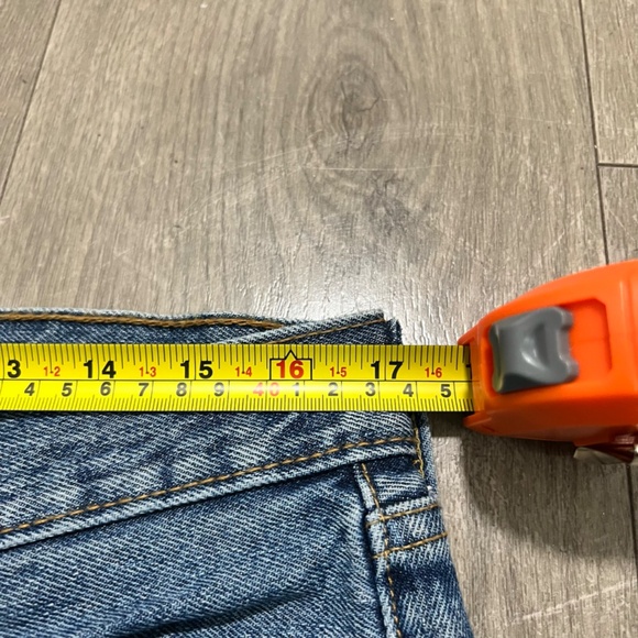 Levi's 501 Mens Jeans Fit 32X32 Blue Button Fly Denim - Picture 14 of 16